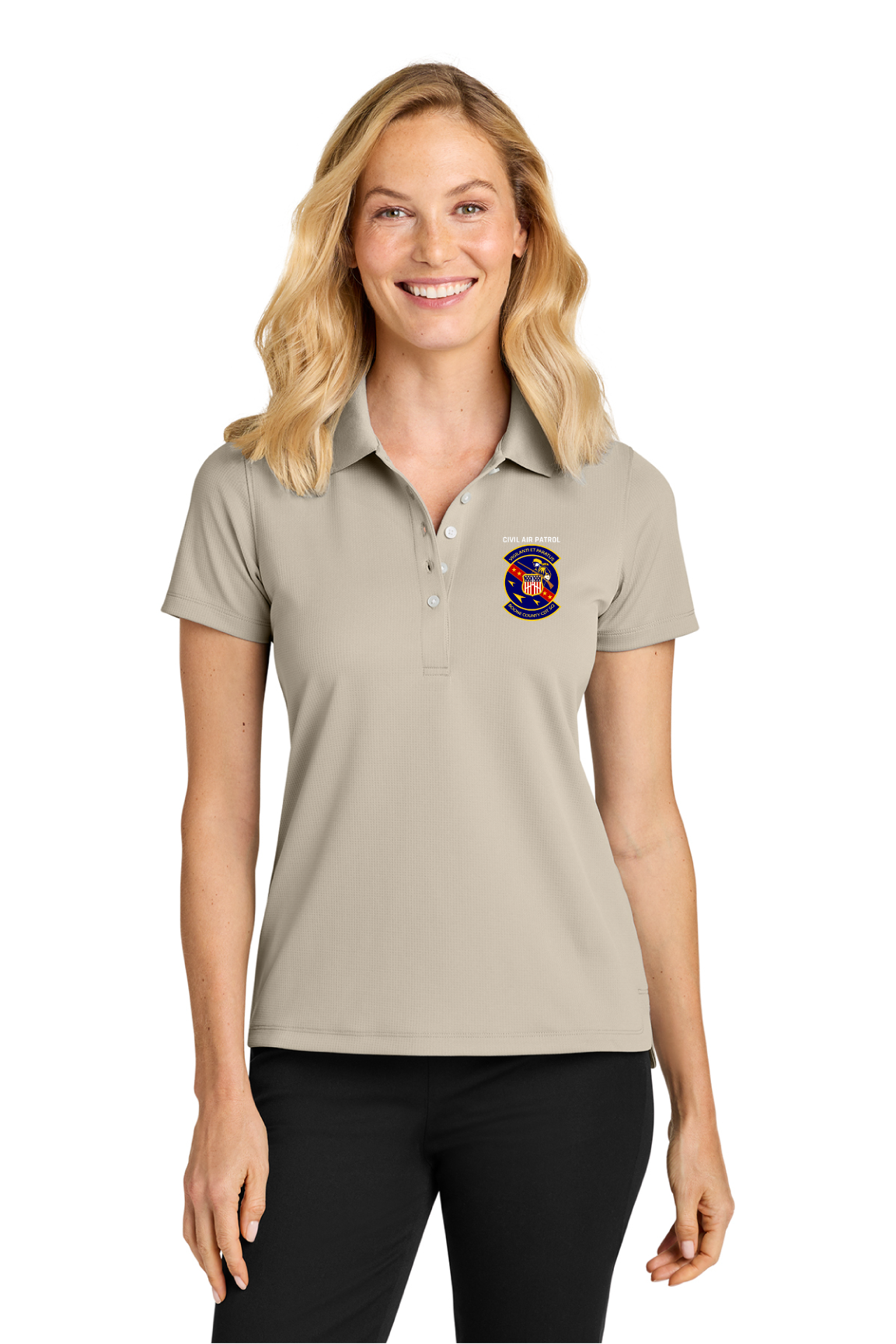 Port Authority Women’s Dry Zone® Stain-Release Grid Polo