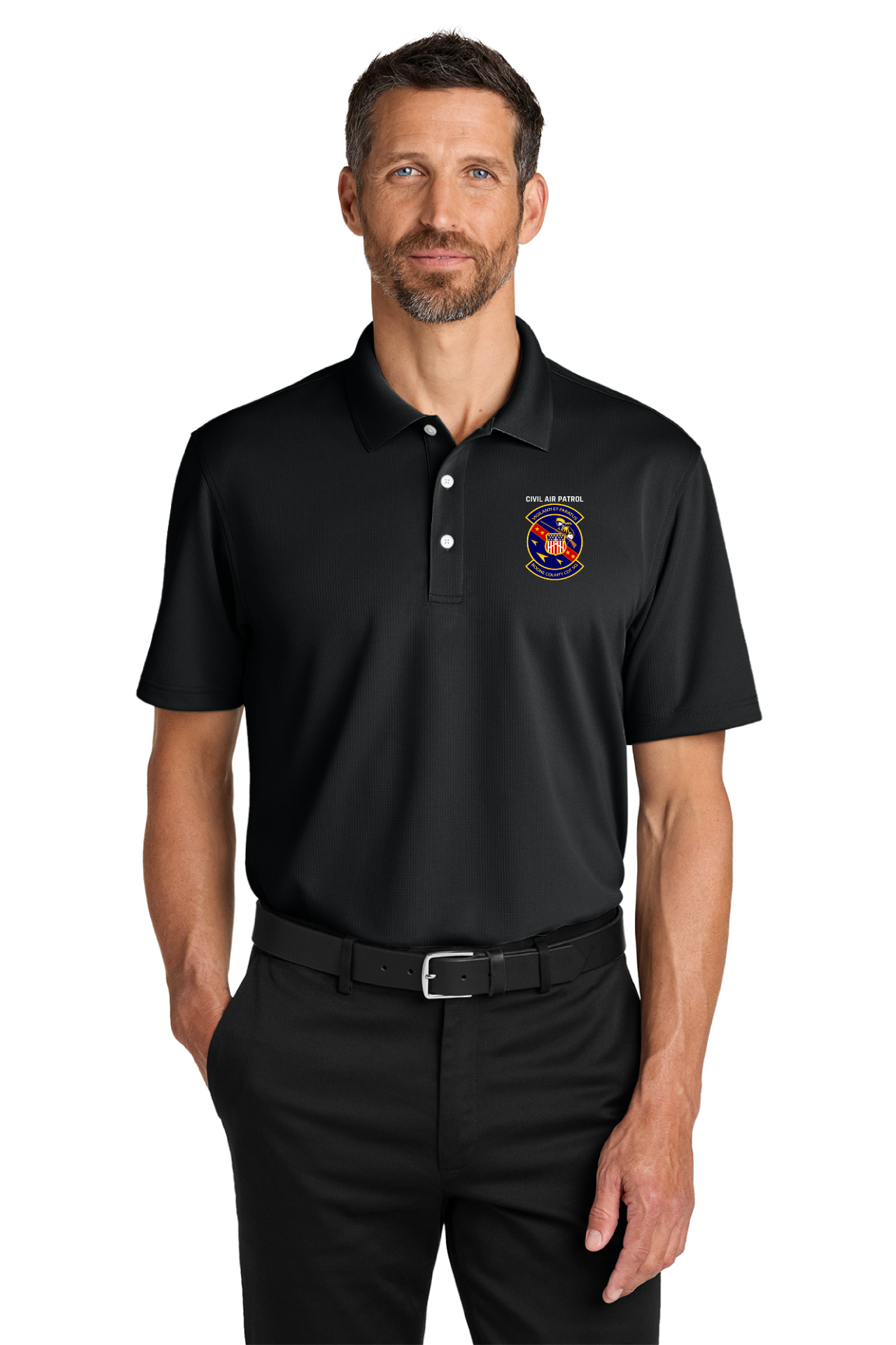 Port Authority® Dry Zone® Stain-Release Grid Polo