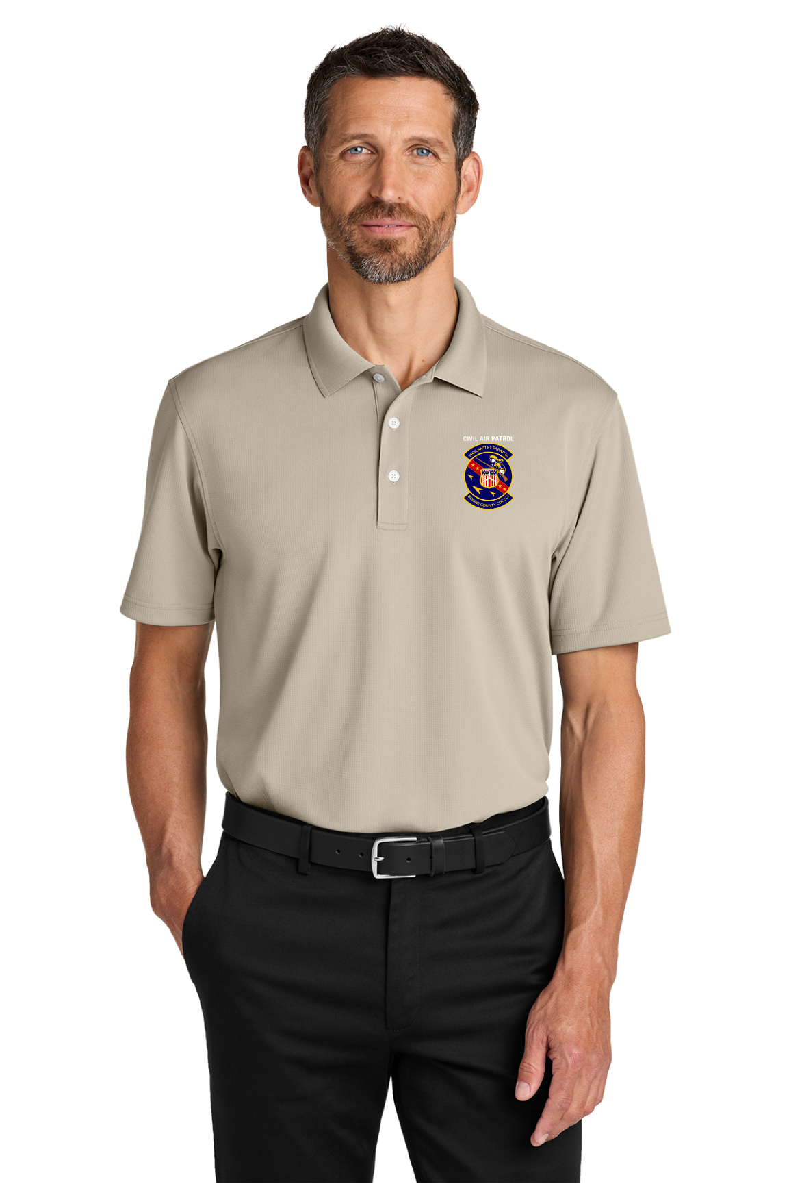 Port Authority® Dry Zone® Stain-Release Grid Polo