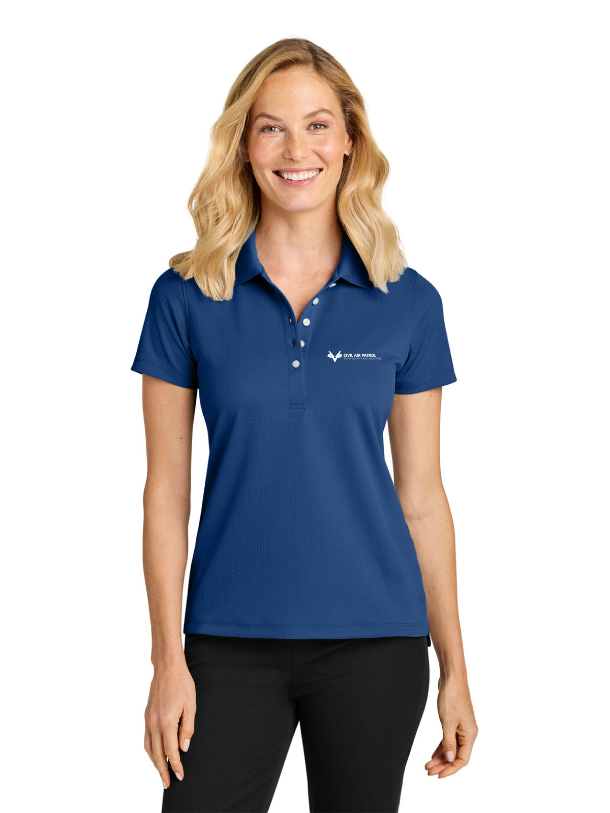 Port Authority Women’s Dry Zone Stain-Release Grid Polo (Squadron Logo)