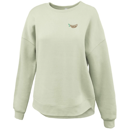 Pennant Curve Bottom Crew - Green