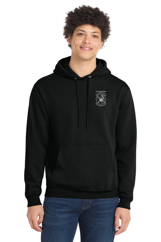 Port & Co Core Fleece Pullover Hooded One-Color Logo