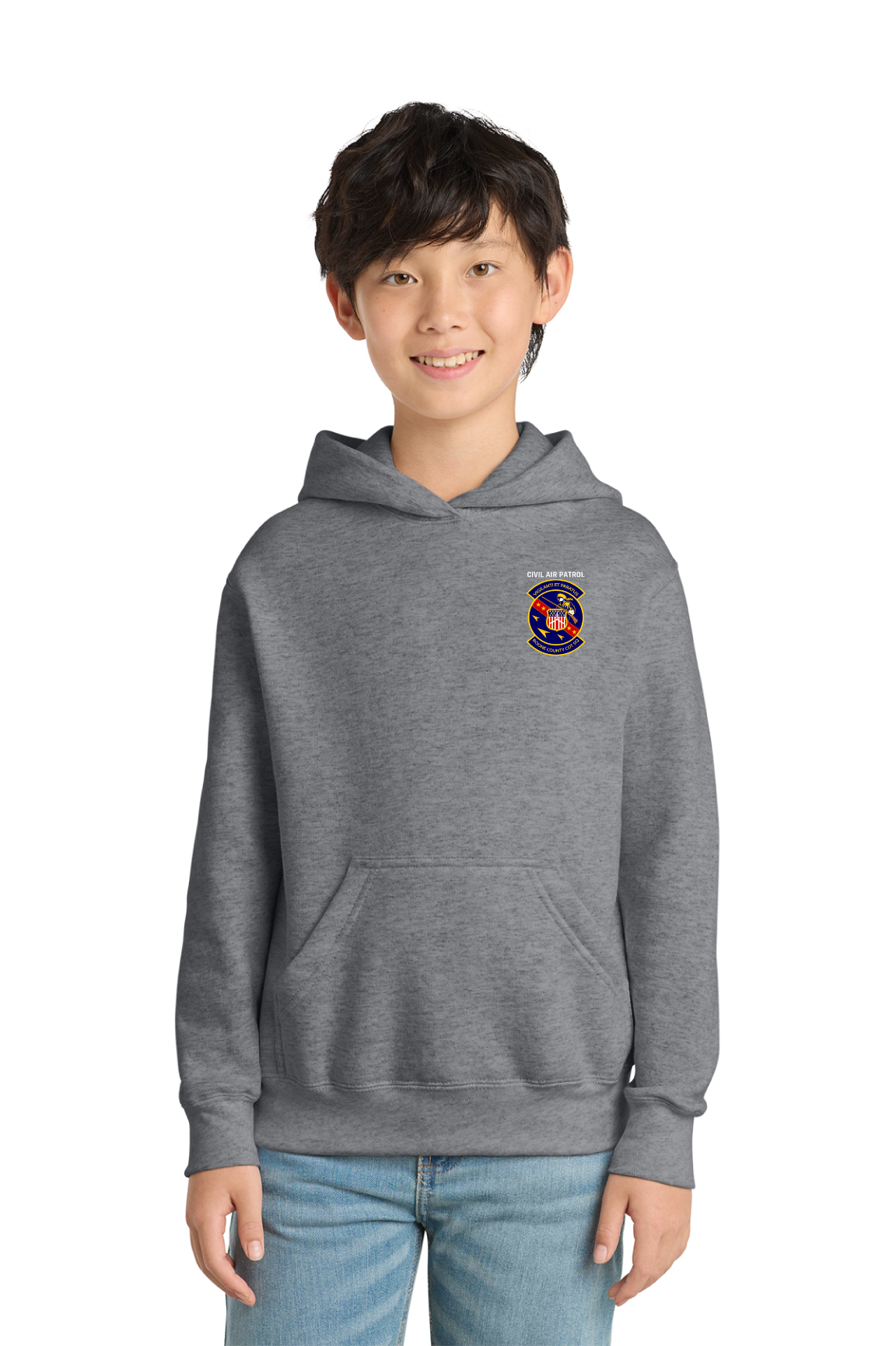 Port & Co Youth Core Fleece Pullover Hooded